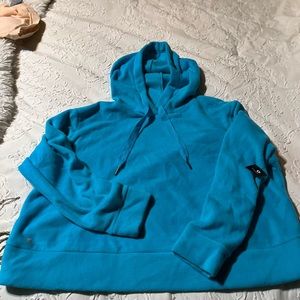 Womens fleece cropped hoodie